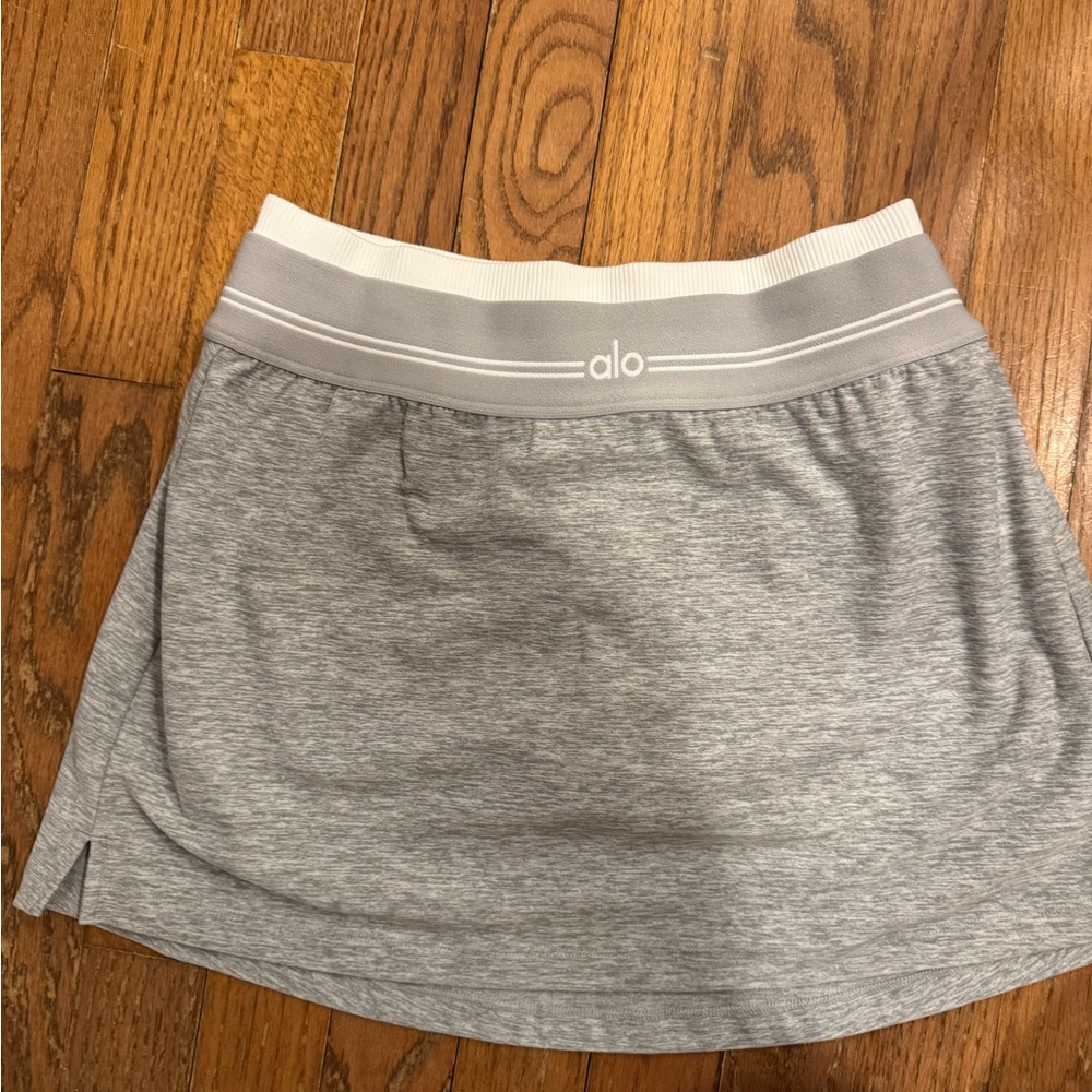 ALO Yoga Heather Gray tennis Skirt